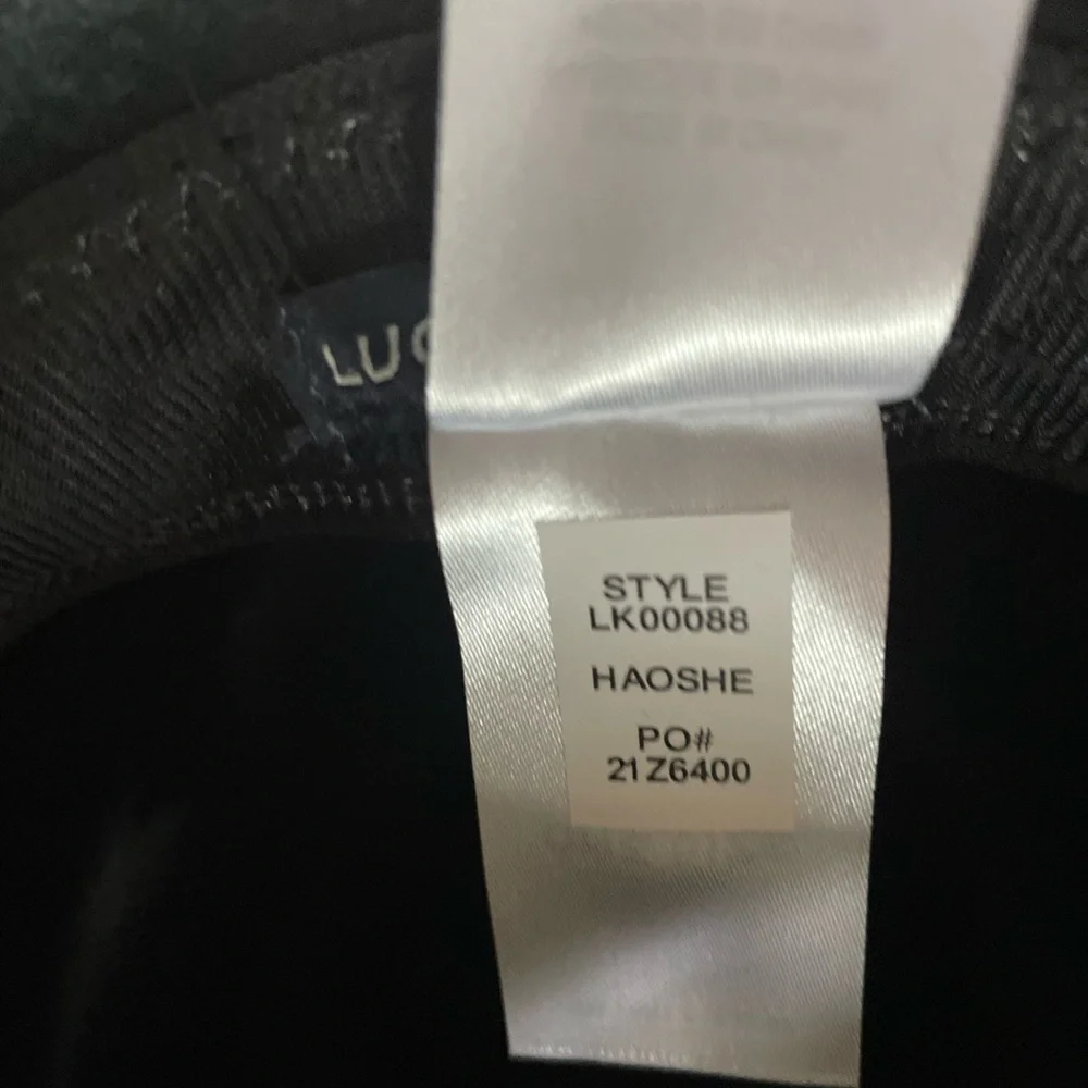 Lucky Brand  Gold Charm Ranger Hat. 100% Wool. Black w/ Black Ribbon. One Size